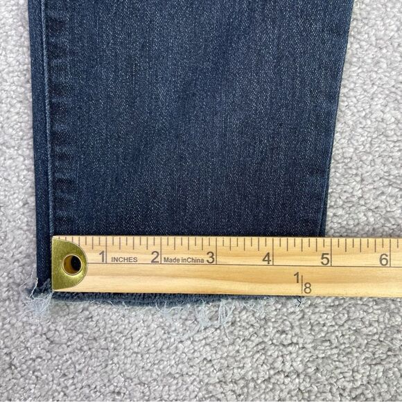 Democracy Jeans Women’s 8 Blue Skinny Mid-Rise Dark Denim Stretch Tummy Panel - Picture 11 of 12